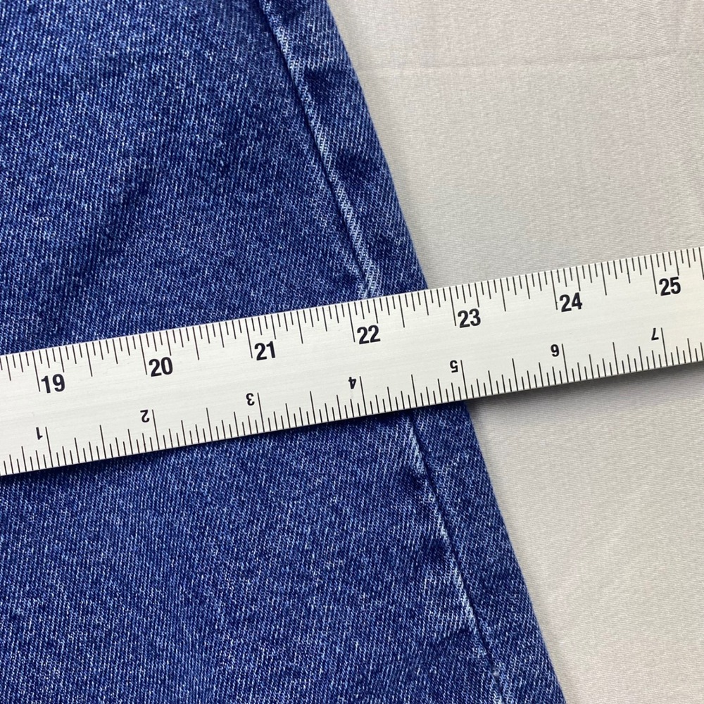 Wrangler Mens Straight Leg Jeans Blue Denim Workwear Rugged Work Tough 38x30 - Picture 16 of 16